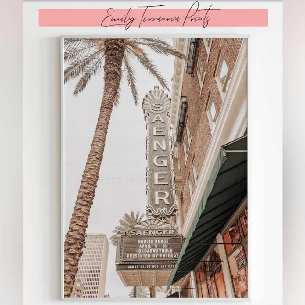 🎭 Saenger Theatre | 8x12 Photo Print || wall art, home decor, gift, louisiana
